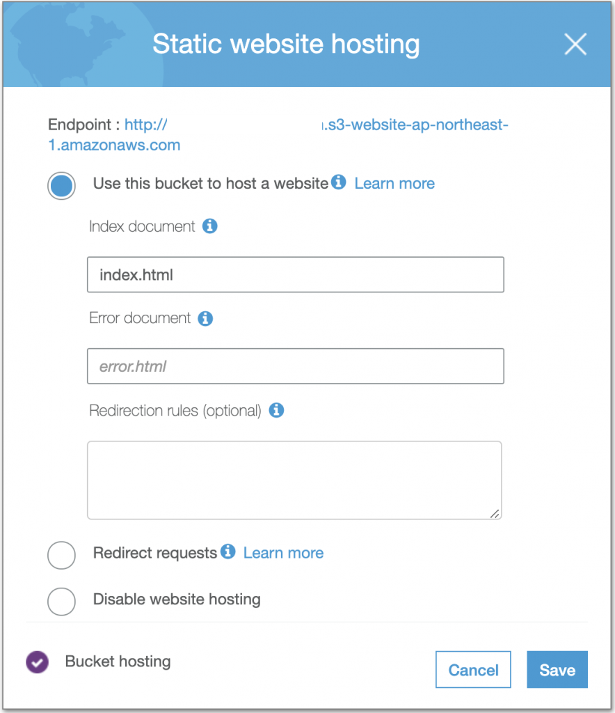 S3 Web Hosting