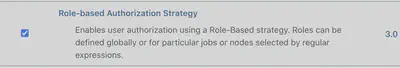 Role-based Authorization Strategy Plugin