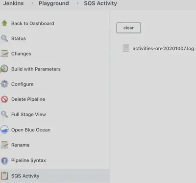 Jenkins SQS Activity