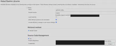 Jenkins Share Library Setting